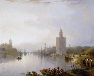 städtische Landschaft Werke - der goldene Turm 1833 David Roberts RA Landschaftsstadtbild